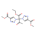 1H-1,2,3-Triazole-1-acetic acid, α-acetyl-4-(methoxycarbonyl)-α-[4-(methoxycarbonyl)-1H-1,2,3-triazol-1-yl]-, ethyl ester