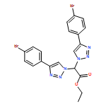 1H-1,2,3-Triazole-1-acetic acid, 4-(4-bromophenyl)-α-[4-(4-bromophenyl)-1H-1,2,3-triazol-1-yl]-, ethyl ester