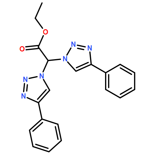 1H-1,2,3-Triazole-1-acetic acid, 4-phenyl-α-(4-phenyl-1H-1,2,3-triazol-1-yl)-, ethyl ester