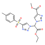 1H-1,2,3-Triazole-1-acetic acid, 4-(methoxycarbonyl)-α-[4-[(4-methylphenyl)sulfonyl]-1H-1,2,3-triazol-1-yl]-, ethyl ester