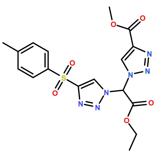 1H-1,2,3-Triazole-1-acetic acid, 4-(methoxycarbonyl)-α-[4-[(4-methylphenyl)sulfonyl]-1H-1,2,3-triazol-1-yl]-, ethyl ester