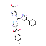 1H-1,2,3-Triazole-4-carboxylic acid, 1-[[4-[(4-methylphenyl)sulfonyl]-1H-1,2,3-triazol-1-yl](4-phenyl-1H-1,2,3-triazol-1-yl)methyl]-, methyl ester