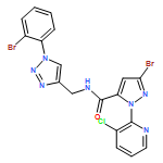 1H-Pyrazole-5-carboxamide, 3-bromo-N-[[1-(2-bromophenyl)-1H-1,2,3-triazol-4-yl]methyl]-1-(3-chloro-2-pyridinyl)-