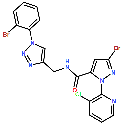 1H-Pyrazole-5-carboxamide, 3-bromo-N-[[1-(2-bromophenyl)-1H-1,2,3-triazol-4-yl]methyl]-1-(3-chloro-2-pyridinyl)-