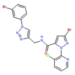 1H-Pyrazole-5-carboxamide, 3-bromo-N-[[1-(3-bromophenyl)-1H-1,2,3-triazol-4-yl]methyl]-1-(3-chloro-2-pyridinyl)-