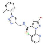 1H-Pyrazole-5-carboxamide, 3-bromo-1-(3-chloro-2-pyridinyl)-N-[[1-(2-methylphenyl)-1H-1,2,3-triazol-4-yl]methyl]-