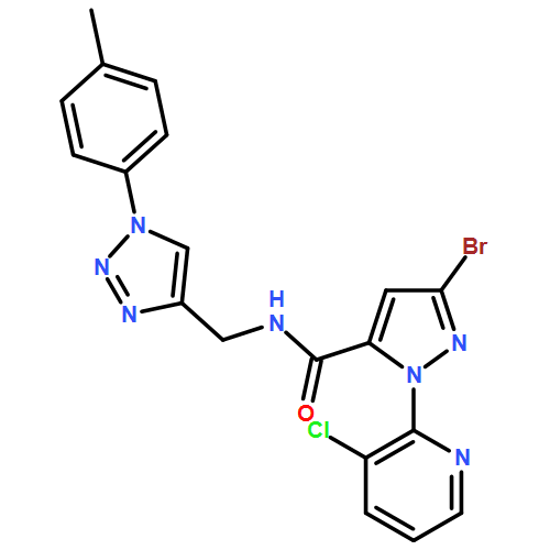 1H-Pyrazole-5-carboxamide, 3-bromo-1-(3-chloro-2-pyridinyl)-N-[[1-(4-methylphenyl)-1H-1,2,3-triazol-4-yl]methyl]-