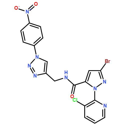 1H-Pyrazole-5-carboxamide, 3-bromo-1-(3-chloro-2-pyridinyl)-N-[[1-(4-nitrophenyl)-1H-1,2,3-triazol-4-yl]methyl]-