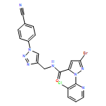 1H-Pyrazole-5-carboxamide, 3-bromo-1-(3-chloro-2-pyridinyl)-N-[[1-(4-cyanophenyl)-1H-1,2,3-triazol-4-yl]methyl]-