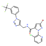 1H-Pyrazole-5-carboxamide, 3-bromo-1-(3-chloro-2-pyridinyl)-N-[[1-[3-(trifluoromethyl)phenyl]-1H-1,2,3-triazol-4-yl]methyl]-