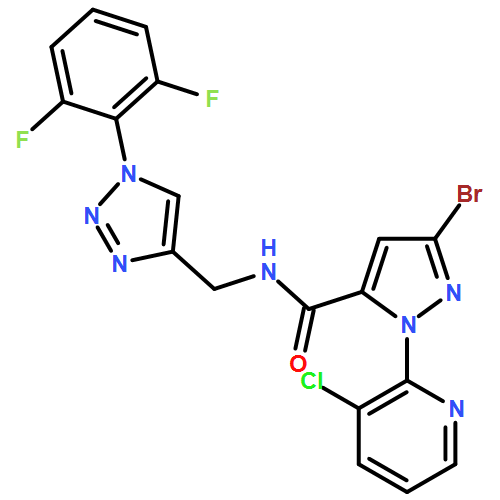 1H-Pyrazole-5-carboxamide, 3-bromo-1-(3-chloro-2-pyridinyl)-N-[[1-(2,6-difluorophenyl)-1H-1,2,3-triazol-4-yl]methyl]-