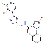 1H-Pyrazole-5-carboxamide, 3-bromo-N-[[1-(2-bromo-3-fluorophenyl)-1H-1,2,3-triazol-4-yl]methyl]-1-(3-chloro-2-pyridinyl)-