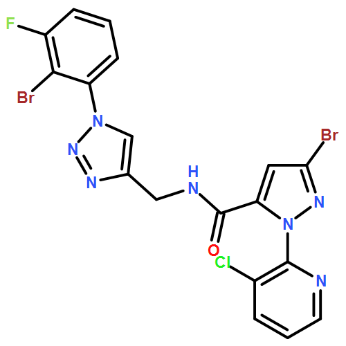 1H-Pyrazole-5-carboxamide, 3-bromo-N-[[1-(2-bromo-3-fluorophenyl)-1H-1,2,3-triazol-4-yl]methyl]-1-(3-chloro-2-pyridinyl)-