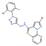 1H-Pyrazole-5-carboxamide, 3-bromo-N-[[1-(2-bromo-6-fluorophenyl)-1H-1,2,3-triazol-4-yl]methyl]-1-(3-chloro-2-pyridinyl)-