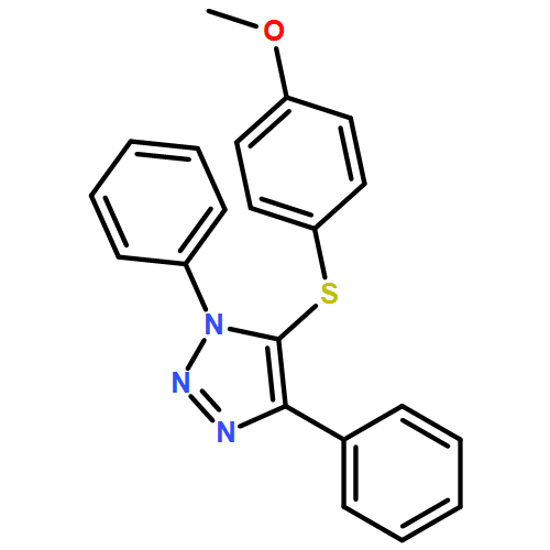 1H-1,2,3-Triazole, 5-[(4-methoxyphenyl)thio]-1,4-diphenyl-