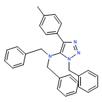 1H-1,2,3-Triazol-5-amine, 4-(4-methylphenyl)-N,N,1-tris(phenylmethyl)-