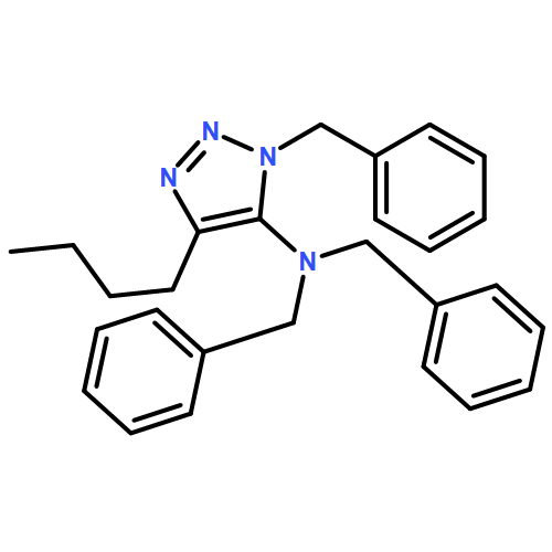 1H-1,2,3-Triazol-5-amine, 4-butyl-N,N,1-tris(phenylmethyl)-