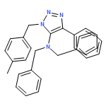 1H-1,2,3-Triazol-5-amine, 1-[(4-methylphenyl)methyl]-4-phenyl-N,N-bis(phenylmethyl)-