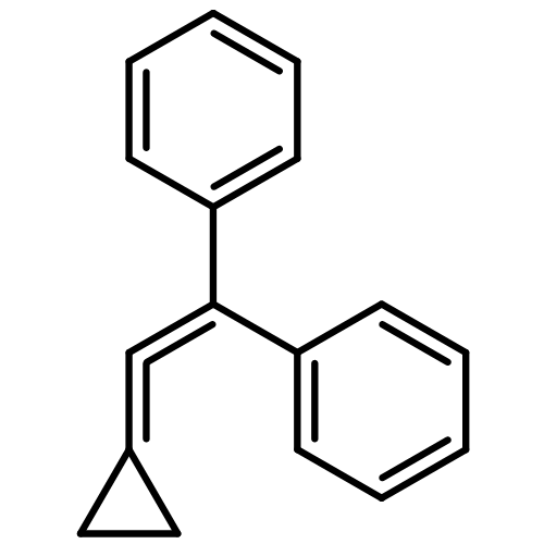 Benzene, 1,1'-(2-cyclopropylideneethenylidene)bis-