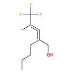 1-Hexanol, 2-(3,3,3-trifluoro-2-methyl-1-propen-1-ylidene)-