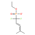 Phosphonic acid, P-(1,1-difluoro-4-methyl-2,3-pentadien-1-yl)-, monoethyl ester