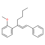 Benzene, 1-methoxy-2-[1-(2-phenylethenylidene)pentyl]-