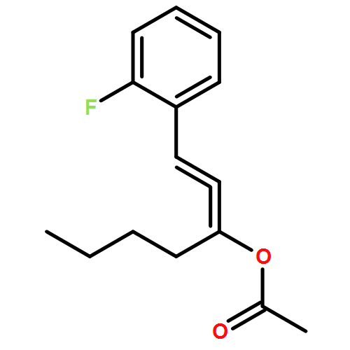 1,2-Heptadien-3-ol, 1-(2-fluorophenyl)-, 3-acetate