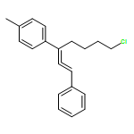 Benzene, 1-[5-chloro-1-(2-phenylethenylidene)pentyl]-4-methyl-