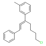 Benzene, 1-[5-chloro-1-(2-phenylethenylidene)pentyl]-3-methyl-