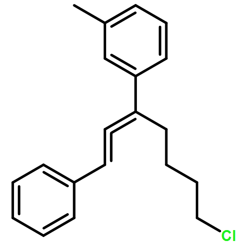 Benzene, 1-[5-chloro-1-(2-phenylethenylidene)pentyl]-3-methyl-