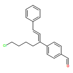 Benzaldehyde, 4-[5-chloro-1-(2-phenylethenylidene)pentyl]-