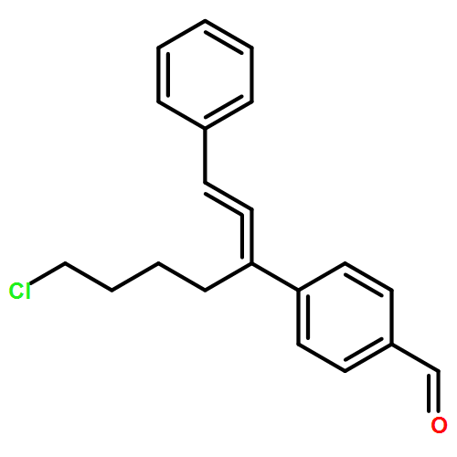 Benzaldehyde, 4-[5-chloro-1-(2-phenylethenylidene)pentyl]-