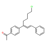 Ethanone, 1-[4-[5-chloro-1-(2-phenylethenylidene)pentyl]phenyl]-