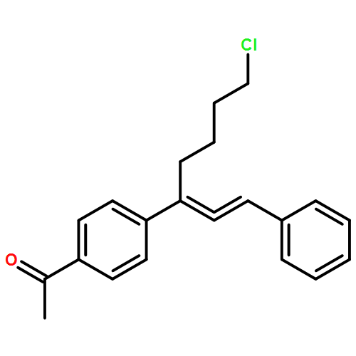 Ethanone, 1-[4-[5-chloro-1-(2-phenylethenylidene)pentyl]phenyl]-