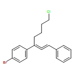 Benzene, 1-bromo-4-[5-chloro-1-(2-phenylethenylidene)pentyl]-