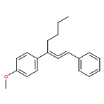 Benzene, 1-methoxy-4-[1-(2-phenylethenylidene)pentyl]-