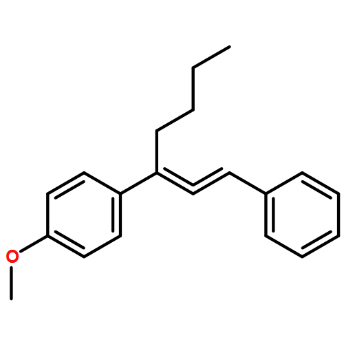 Benzene, 1-methoxy-4-[1-(2-phenylethenylidene)pentyl]-