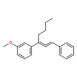 Benzene, 1-methoxy-3-[1-(2-phenylethenylidene)pentyl]-