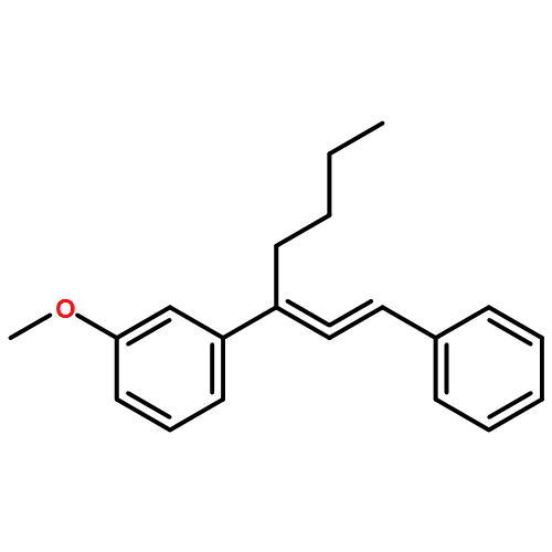 Benzene, 1-methoxy-3-[1-(2-phenylethenylidene)pentyl]-