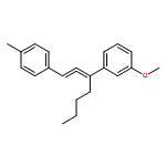 Benzene, 1-methoxy-3-[1-[2-(4-methylphenyl)ethenylidene]pentyl]-