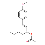 1,2-Heptadien-3-ol, 1-(4-methoxyphenyl)-, 3-acetate