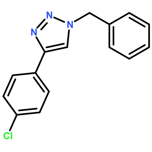 1H-1,2,3-Triazole, 4-(4-chlorophenyl)-1-(phenylmethyl)-