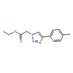 1H-1,2,3-Triazole-1-acetic acid, 4-(4-methylphenyl)-, ethyl ester