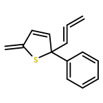 Thiophene, 2,5-dihydro-5-methylene-2-phenyl-2-(1,2-propadien-1-yl)-