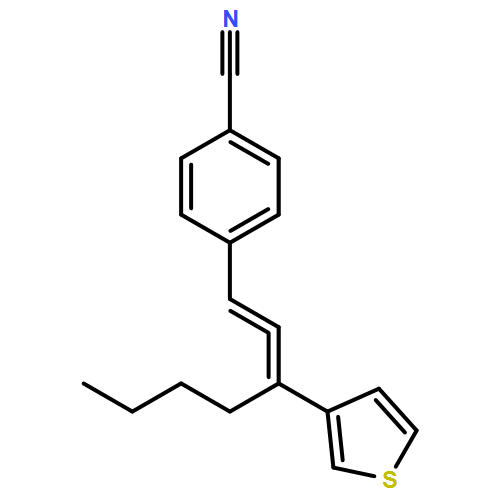 Benzonitrile, 4-[3-(3-thienyl)-1,2-heptadien-1-yl]-