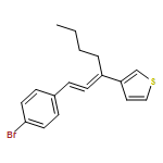 Thiophene, 3-[1-[2-(4-bromophenyl)ethenylidene]pentyl]-