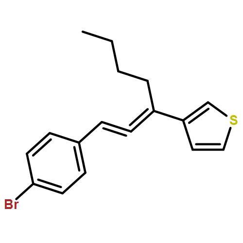 Thiophene, 3-[1-[2-(4-bromophenyl)ethenylidene]pentyl]-