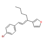 Furan, 3-[1-[2-(4-bromophenyl)ethenylidene]pentyl]-