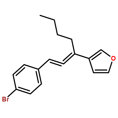 Furan, 3-[1-[2-(4-bromophenyl)ethenylidene]pentyl]-