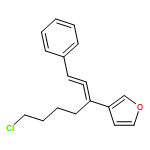 Furan, 3-[5-chloro-1-(2-phenylethenylidene)pentyl]-